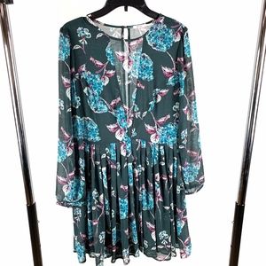 Urband Outfitters Kimchi Green Floral Boho Dress